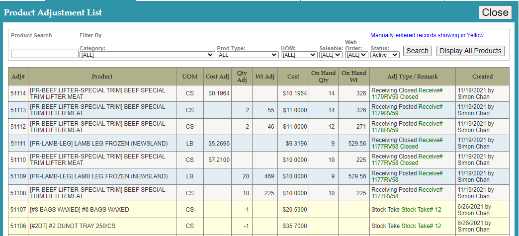 KSB catch weight